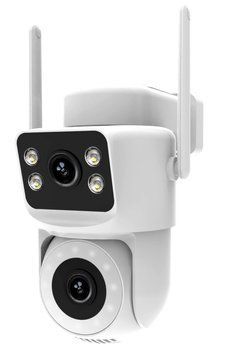 Умная уличная Wi-Fi IP-камера Moes Tuya Smart с двойным объективом 4 Мп (Q29XM8) M10503 фото