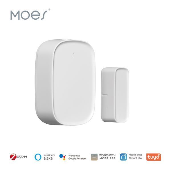 Zigbee датчик відкриття дверей і вікон Moes Tuya Smart для розумного дому (ZSS-S01-GWM-C) M10376 фото