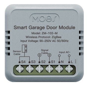 Zigbee мини-контроллер гаражных ворот Moes Tuya Smart для умного дома (ZM-102-M) M10519 фото