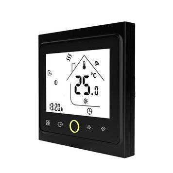 Zigbee термостат Tuya Smart для водяного теплого пола, черный (BHT-002-GALZB) M10026 фото