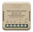 Wi-Fi міні реле Matter одноканальне Moes Tuya Smart 10A для розумного дому (MWM-104-M)