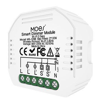 Wi-Fi димер Moes Tuya Smart двухканальный для умного освещения (WM-105B-M) M10527 фото