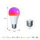 Matter Wi-Fi LED лампа Moes Tuya Smart RGB E27 для розумного освітлення (MWB-TDA9-RCW-E27) M10471 фото 4
