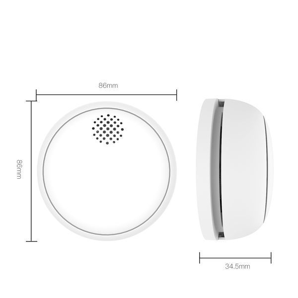 Zigbee датчик диму Moes Tuya Smart для розумного дому (ZSS-HM-SSD01A) M10472 фото