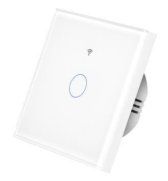 Wi-Fi сенсорний вимикач світла Moes Tuya Smart для розумного дому (WRS-EU1-WH) M10531 фото