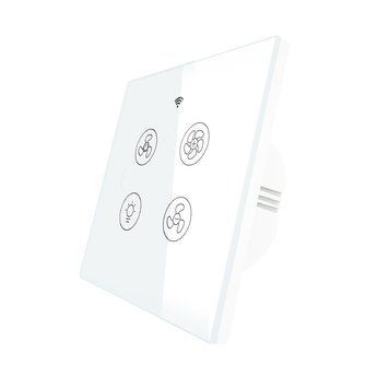 Wi-Fi RF регулятор оборотов вентилятора и освещения Moes Tuya Smart (WRS-EU-FL) M10477 фото