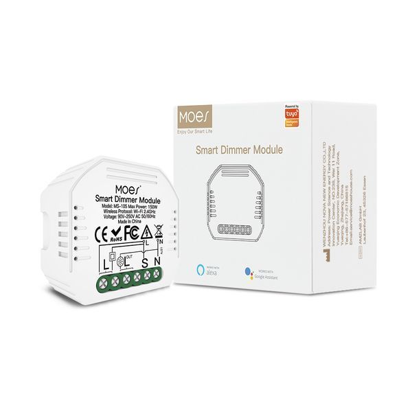 Wi-Fi димер Moes Tuya Smart одноканальный для умного освещения (WM-105-M) M10059 фото