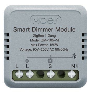 Zigbee мини димер Moes Tuya одноканальный для умного освещения (ZM-105-M) M10486 фото