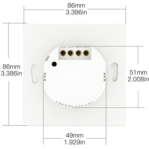 Wi-Fi механічний вимикач Tuya Smart на 1 лінію, сірий (WRS-B-EU1) M10097 фото