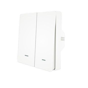 ZigBee механический выключатель Tuya Smart на 2 линии, белый (ZS-B-EU) M10100 фото