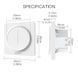 Zigbee сенсорний димер Moes Tuya Smart білий для розумного освітлення (ZS-SY-EUD) M10104 фото 4