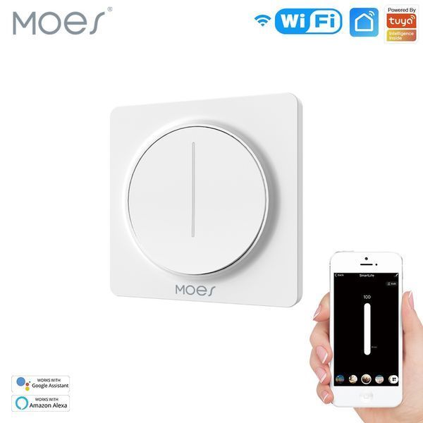 WiFi сенсорный димер Moes Tuya Smart белый для умного освещения (WS-SY-EUD) M10105 фото