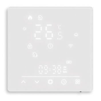 Matter Wi-Fi термостат для водяного теплого пола Moes Tuya Smart белый (MWHT-S02-GA) M10484 фото