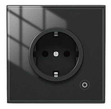 Умная Wi-Fi розетка Tuya Smart с энергомониторингом, черная (WK-EU) M10107 фото