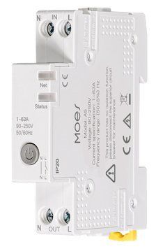 Zigbee автоматический выключатель Moes Tuya Smart с энергомониторингом и защитой( ZCB-A5-TZ-E1-MS) M10496 фото