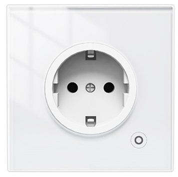 Умная ZigBee розетка Tuya Smart с энергомониторингом 16A, белая (ZK-UK) M10108 фото