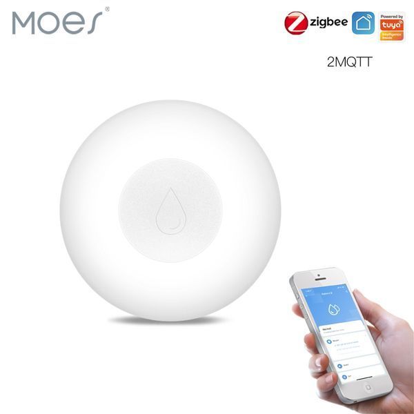 Zigbee датчик протечки воды Moes Tuya Smart для умного дома (ZSS-QY-WL-C) M10374 фото