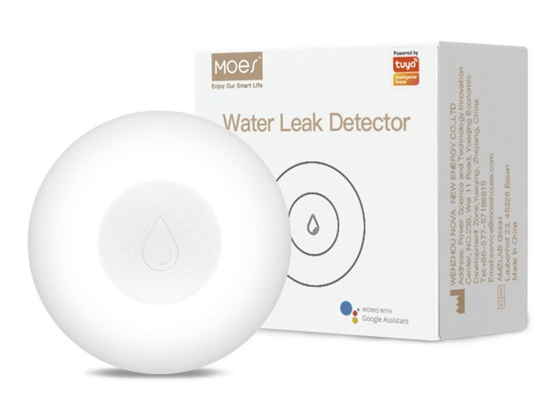 Zigbee датчик протечки воды Moes Tuya Smart для умного дома (ZSS-QY-WL-C) M10374 фото